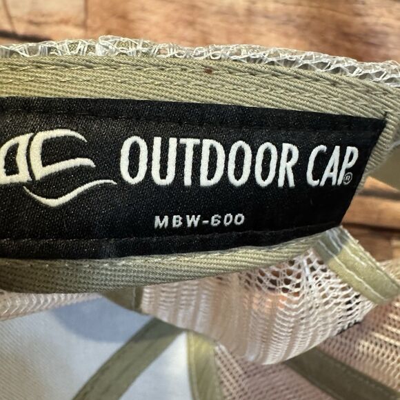 1925 COTTON CO Vintage Style Baseball Hat Khaki Green Snapback Cap Adjustable - Picture 7 of 8